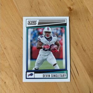 🏈 3/$10 🏈 DEVIN SINGLETARY 2022 Panini Score Football Trading Card # 266